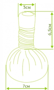 Травяной мешочек для ног (Тонизирующий эффект), 60гр, d-7см (2шт)